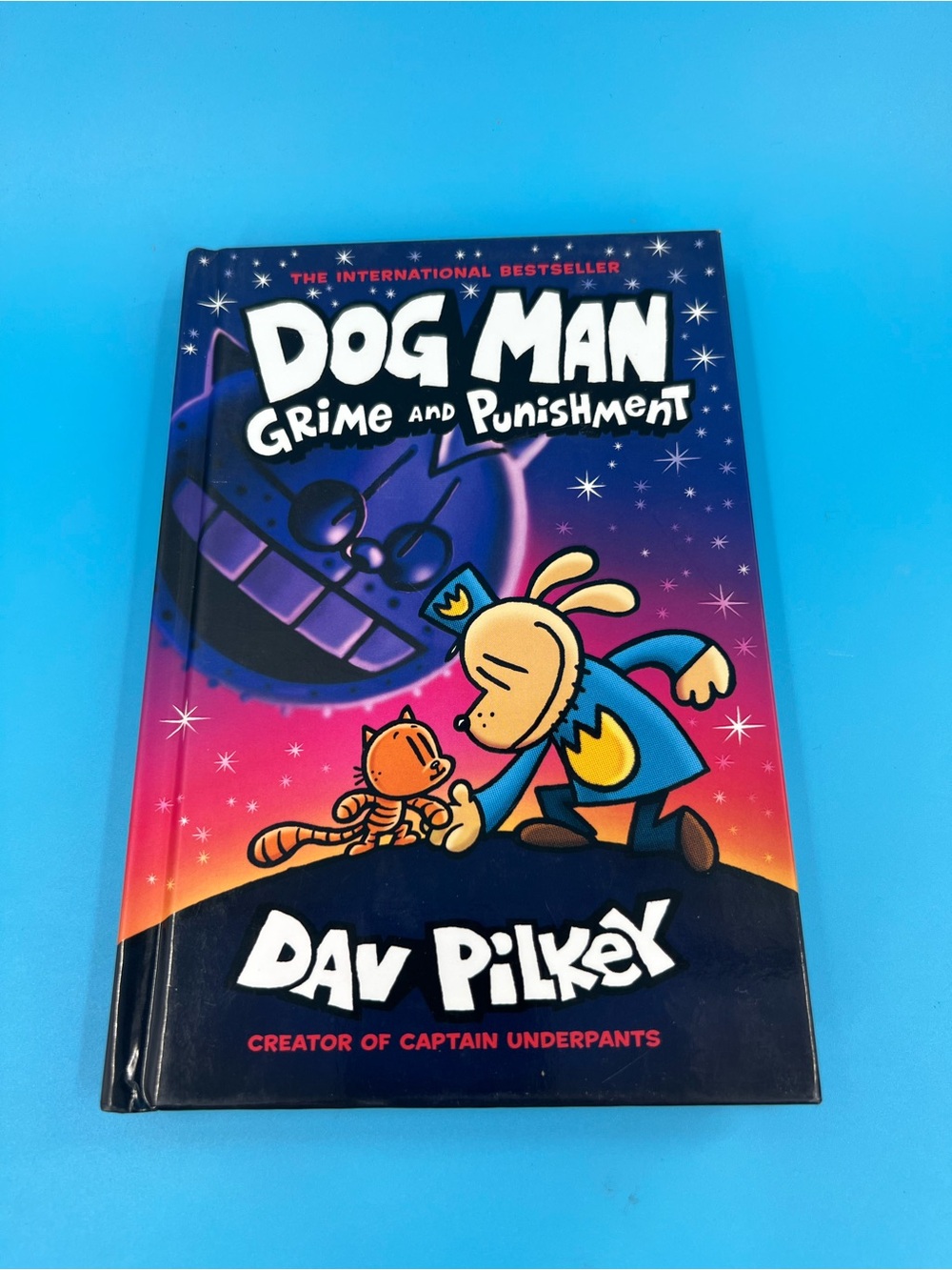 Dog Man Grime and Punishment Book 9 by Dav Pilkey Hardcover Graphic Novel